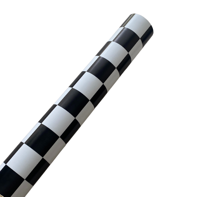 Speed 99 Black & White Checkered Table Runner
