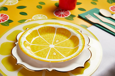 Fruit Slice Yellow Table Runner